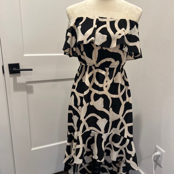 Margret Josephs | Macbeth Collection | Nautical Hi-Low Dress | Sleeveless - Picture 10 of 11